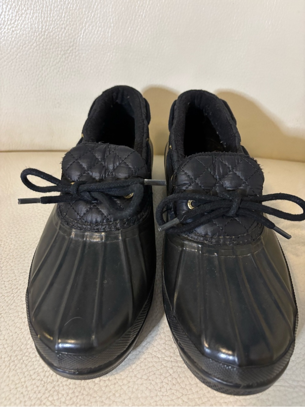 Sperry Women's Black Quilted Duck Boots